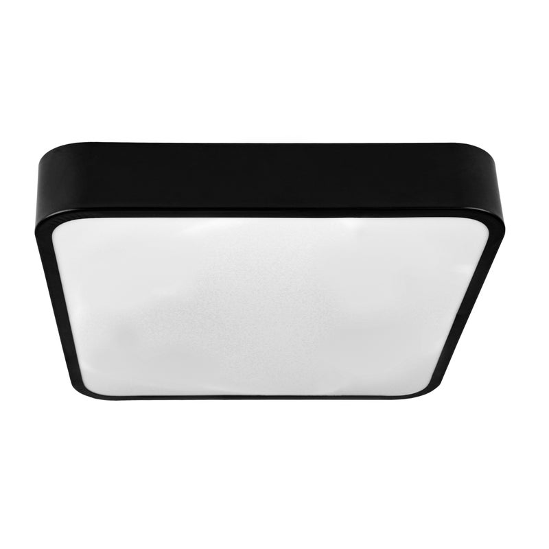 Plafon LED 3CCT 54W 40cm 3000–6500K natynkowy kwadratowy stylowy czarny XUDO