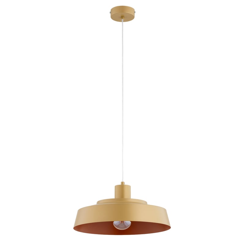 Lampa wisząca Delta złota 1xE27x15W do kuchni wym: 85 x 38,5 x 38,5 cm metal Alfa