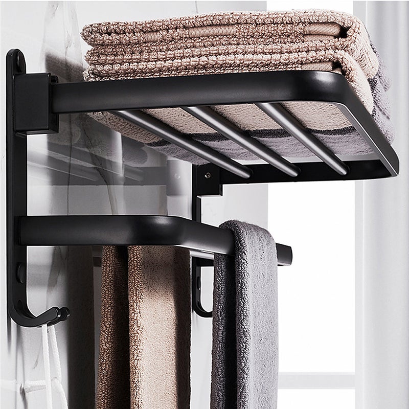 Wieszak na ręczniki łazienkowe 60 cm, wieszak ścienny na ręczniki, uchwyt w stylu hotelowym, wolnostojący wieszak na ręczniki, akcesorium łazienkowe,