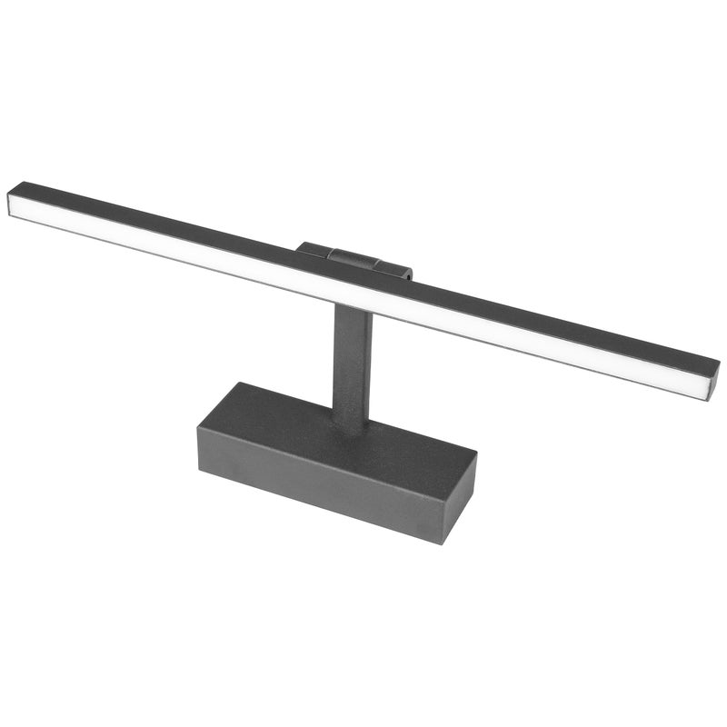 Kinkiet lampa ścienna LED Lappa 9W 40cm neutralna biel 4000K nad lustro obraz czarny złoty MasterLED