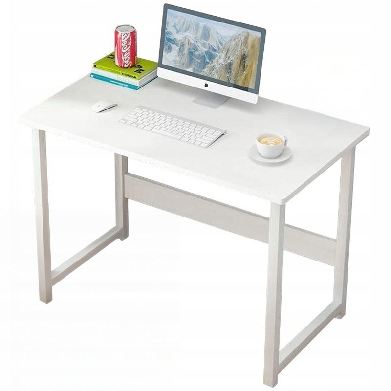 Biurko komputerowe białe stolik pod laptop komputer styl skandynawski
