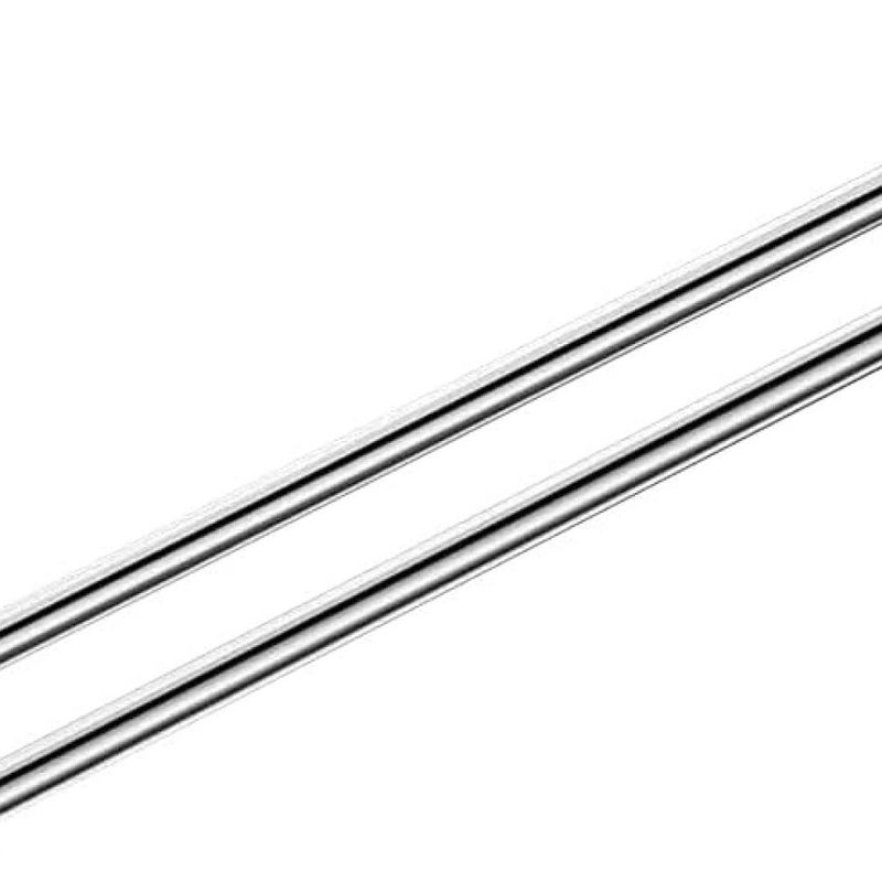 Podwójny drążek równoległy, pojedynczy drążek łazienkowy, ścienny wieszak na ręczniki ze stali nierdzewnej, 60 cm, srebrny/chrom