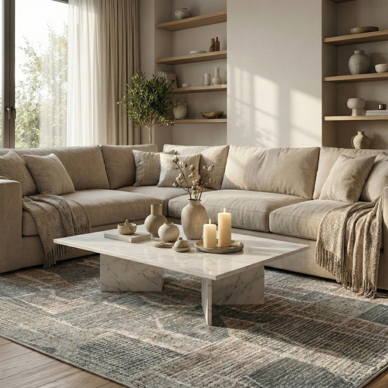 Dywan nowoczesny Avino 160x230 cm geometryczny granatowy