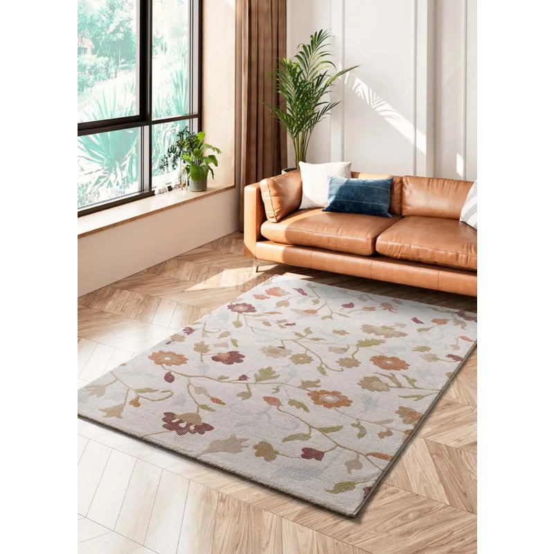 Dywan wewnętrzny prostokątny, wielokolorowy, 160 x 230 cm, TAMARIS motywy kwiatowe - ATTICGO