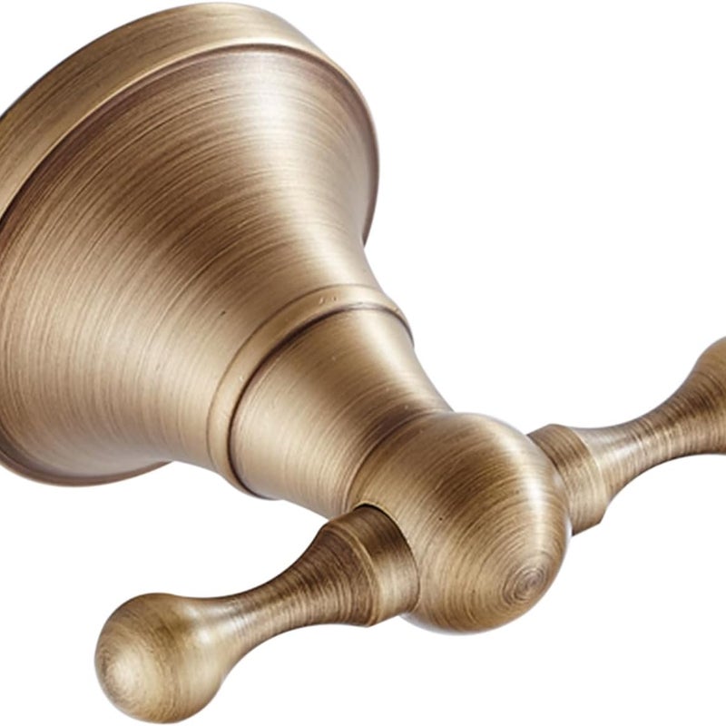 Antyczny mosiężny wieszak na ubrania, wieszak na ręczniki, wieszak na szlafrok, akcesoria kuchenne, uchwyt ścienny, szczotkowany brąz