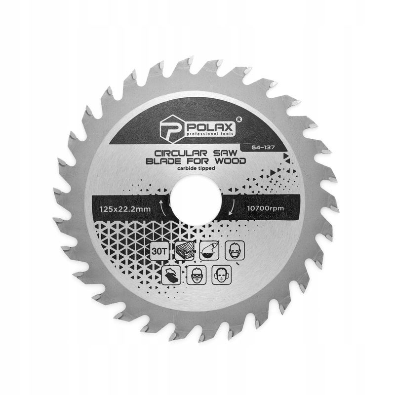 Polax Tarcza piła tarczowa do drewna 125 x 22.2/20 30Т