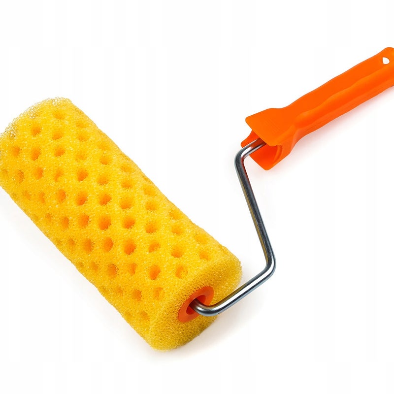 Polax Wałek malarski gąbkowy strukturalny dziury z uchwytem 18 cm