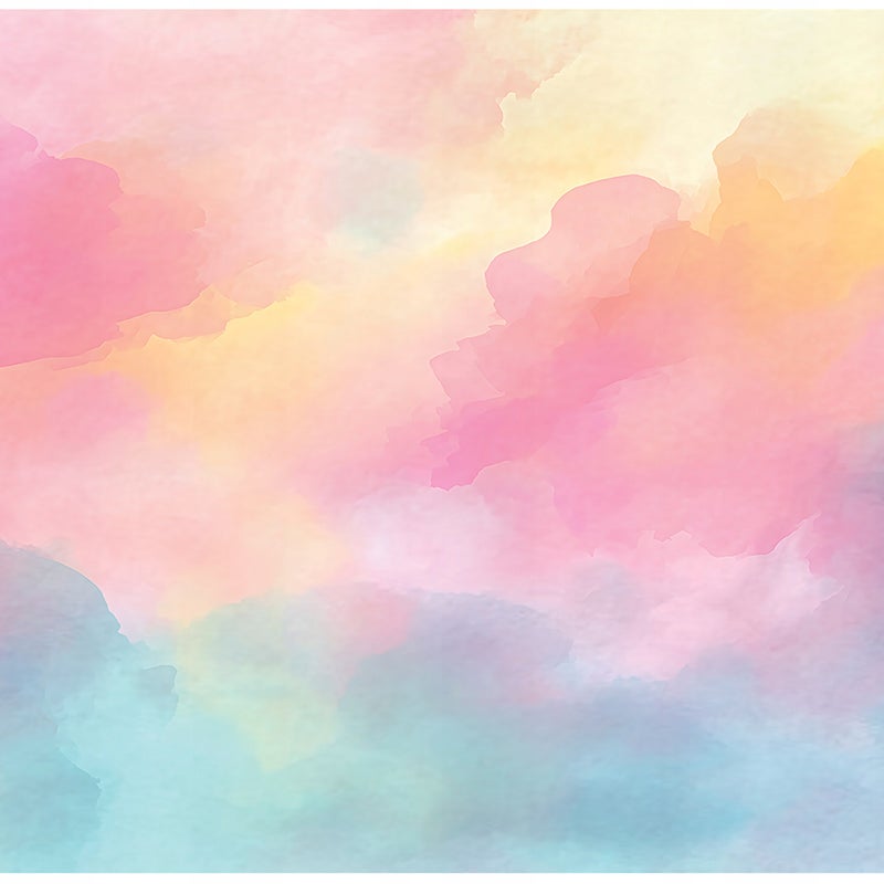 Fototapeta Dla Dziewczynki Pastelowy Chmury 250x175 cm Tapeta Do Pokoju Dziecęcego Na Flizelinie