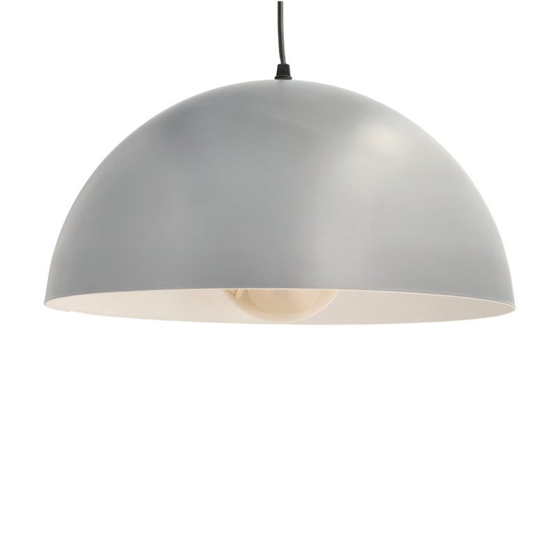 Metalowa lampa wisząca Średnica 40 cm Matowa szarość. Do żarówki E27
