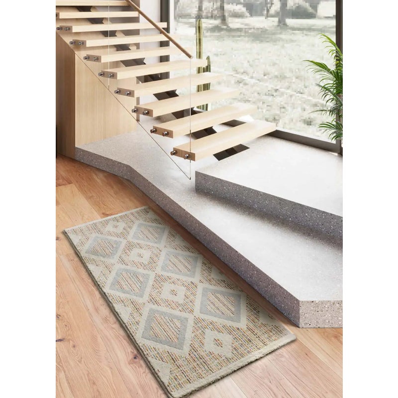 Dywan wewnętrzny prostokątny, wielokolorowy, 80 x 200 cm, SIROCO geometryczny - ATTICGO