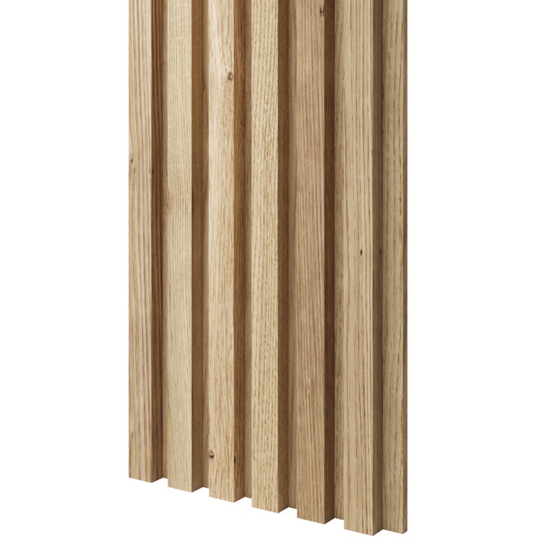 LAMELE SLIM NA FORNIROWANEJ PŁYCIE MDF - FORNIR DĘBOWY