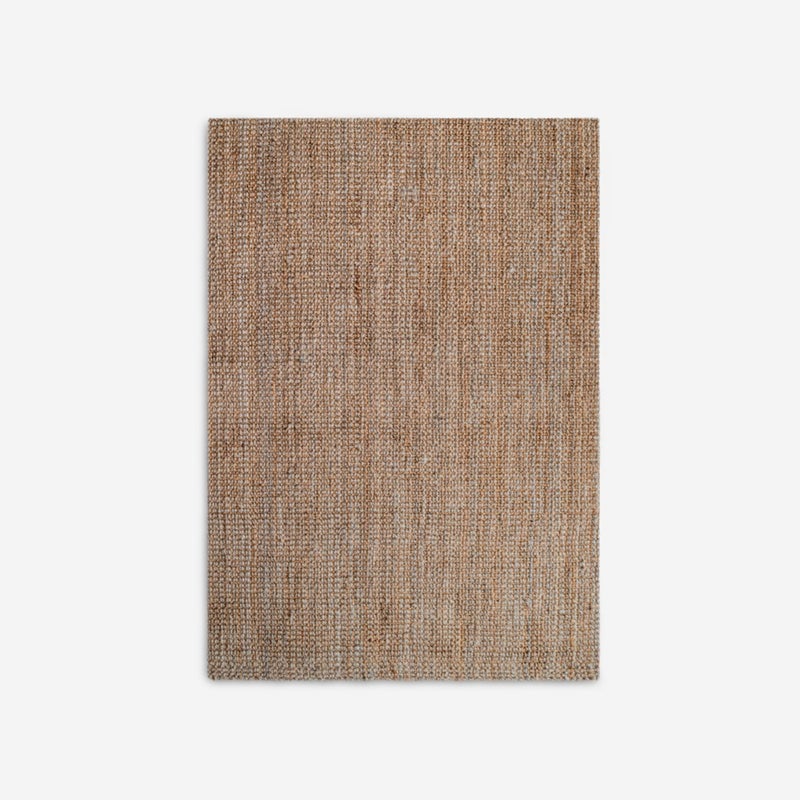 Dywan Jutowy 160x230 cm Antorini– Naturalny, Tkany Płasko, Ręczne Sploty i Styl Boho Śródziemnomorski