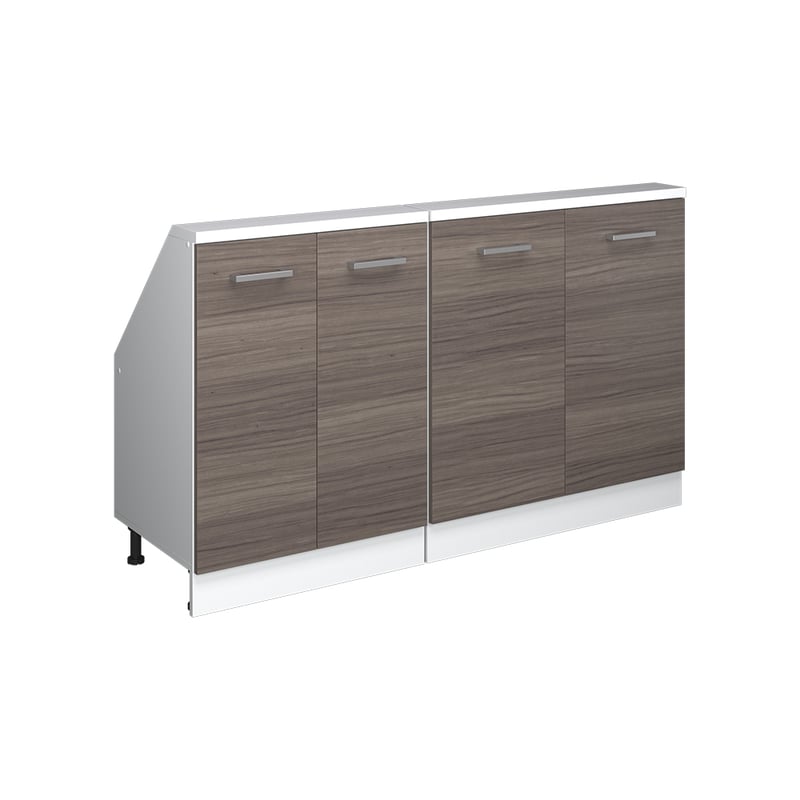 Vicco Szafka kuchenna na dach skośny R-Line, Szlachetna szarość, 140 cm Zestaw 2 sztuk