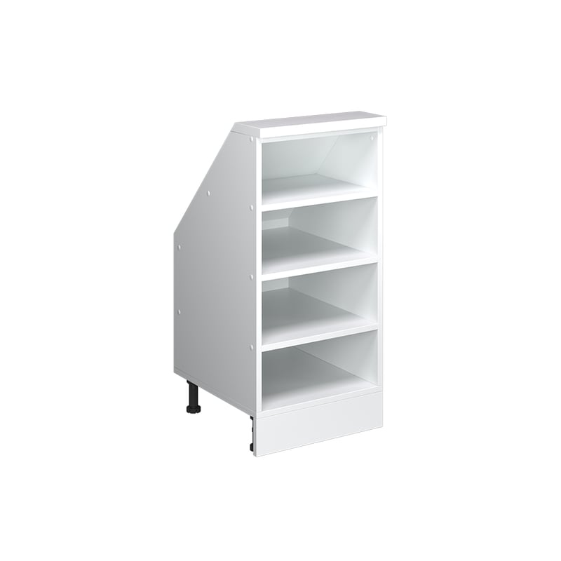 Vicco Szafka kuchenna na dach skośny R-Line, Biały, 40 cm z 4 przegrodami