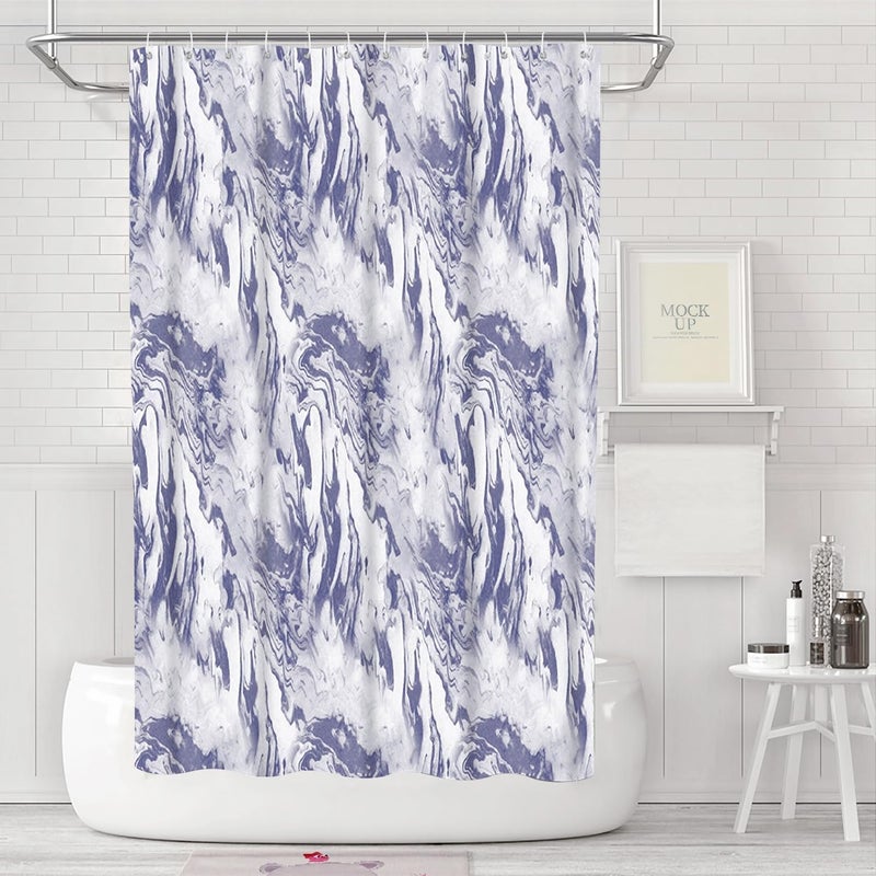 Zasłona prysznicowa anty-pleśniowa - 180 x 180 cm - Wodoodporna i zmywalna tkanina - PEVA