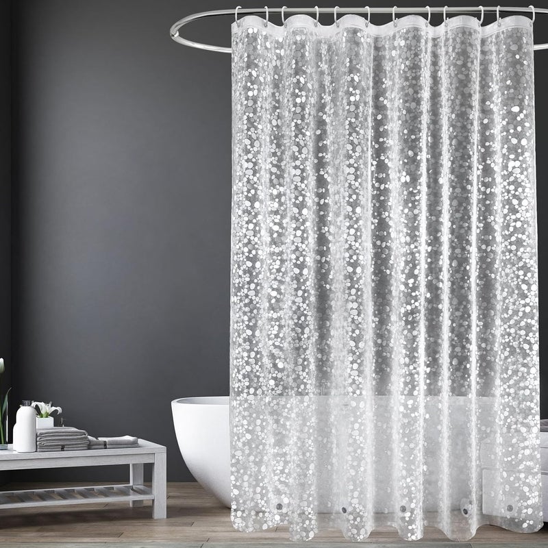 180x180 cm gruba, przezroczysta zasłona prysznicowa, wodoodporna, odporna na pleśń, wykonana z tworzywa PEVA, do wanny.