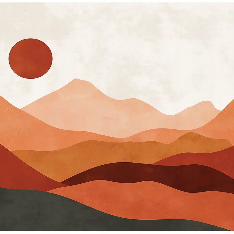 Fototapeta Art Deco Góry Abstrakcja 250x175 cm Tapeta Do Sypialni Salonu Kuchni Na Flizelinie