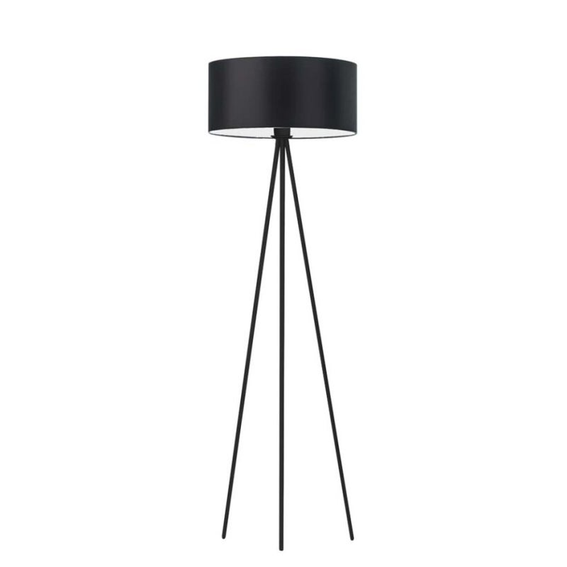 Lampa stojąca podłogowa trójnóg z abażurem walec 40cm JOLLY