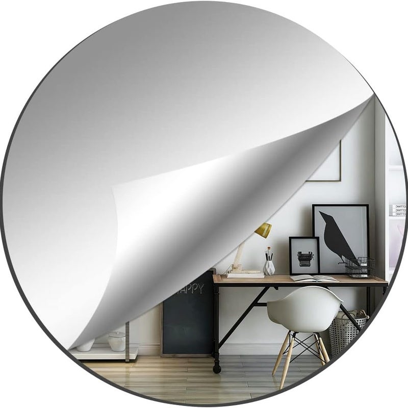 Okrągłe lustro ścienne 30 cm Duże lustro ścienne samoprzylepne Akrylowe okrągłe lustro ścienne Elastyczne lustro ścienne samoprzylepne Samoprzylepne l