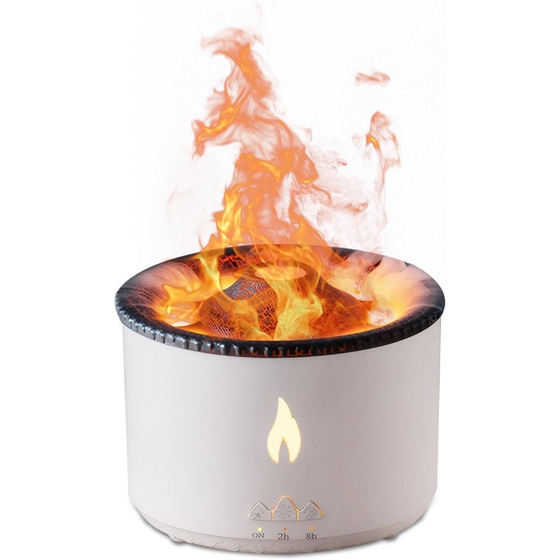 Dyfuzor zapachowy Volcano Flame z nawilżaczem: ultradźwiękowy dyfuzor zapachowy o dużej pojemności 360 ml do sypialni i biura domowego