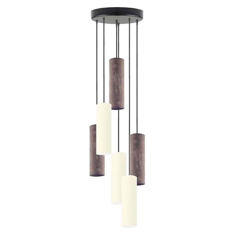 Lampa wisząca zwis żyrandol sufitowa z abażurami tuba FINE Z6