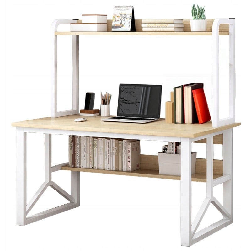 Biurko komputerowe jasny dąb pod laptop nowoczesne loft