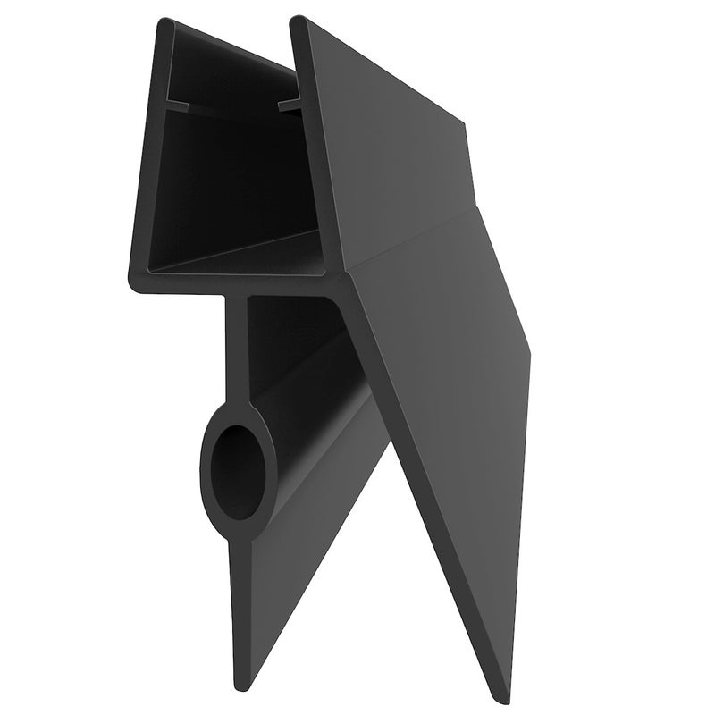 200 cm CZARNA USZCZELKA DO KABINY PRYSZNICOWEJ DRZWI LUB PARAWANU DOLNA POZIOMA 4 5 6mm - 200CM