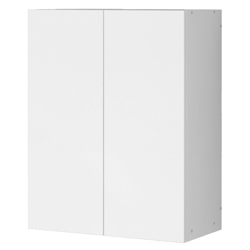 Szafka łazienkowa wisząca biała 2-drzwiowa nowoczesna ścienna 3 półki 80 cm