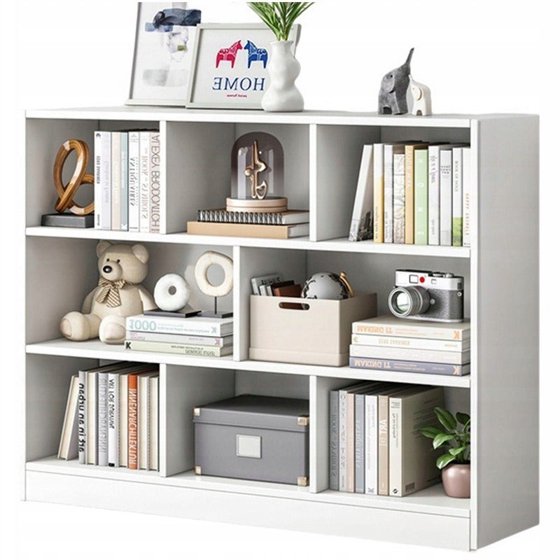 Regał stojący nowoczesny loft biały półka szafka komoda