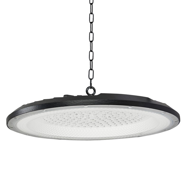 Lampa high bay LED DSp 150W 29,6cm IP65 4500K neutralna biel montaż na haku okrągła MasterLED