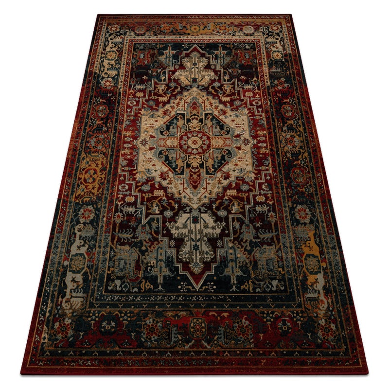 Dywan wełniany POLONIA ALHAMBRA Ornament, ramka rubin 235x350 cm