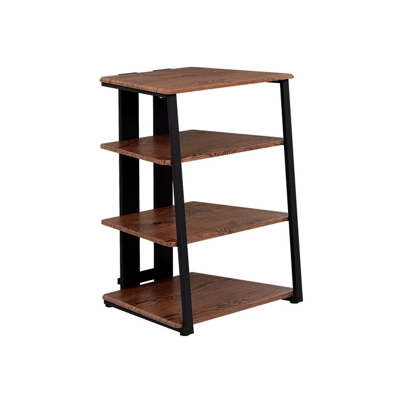 Vicco Półka do przechowywania Tonar, Rustykalny dąb/czarny, 61 x 78 cm 4 otwarte półki