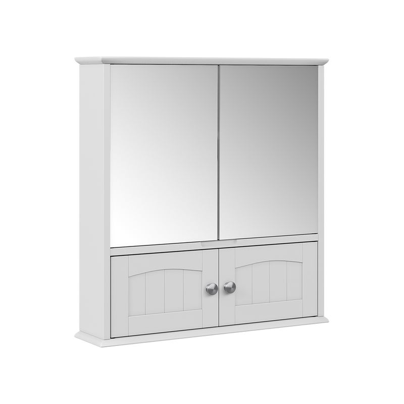 Vicco Szafka z lustrem w łazience Bianco, Biały, 56 x 58 cm