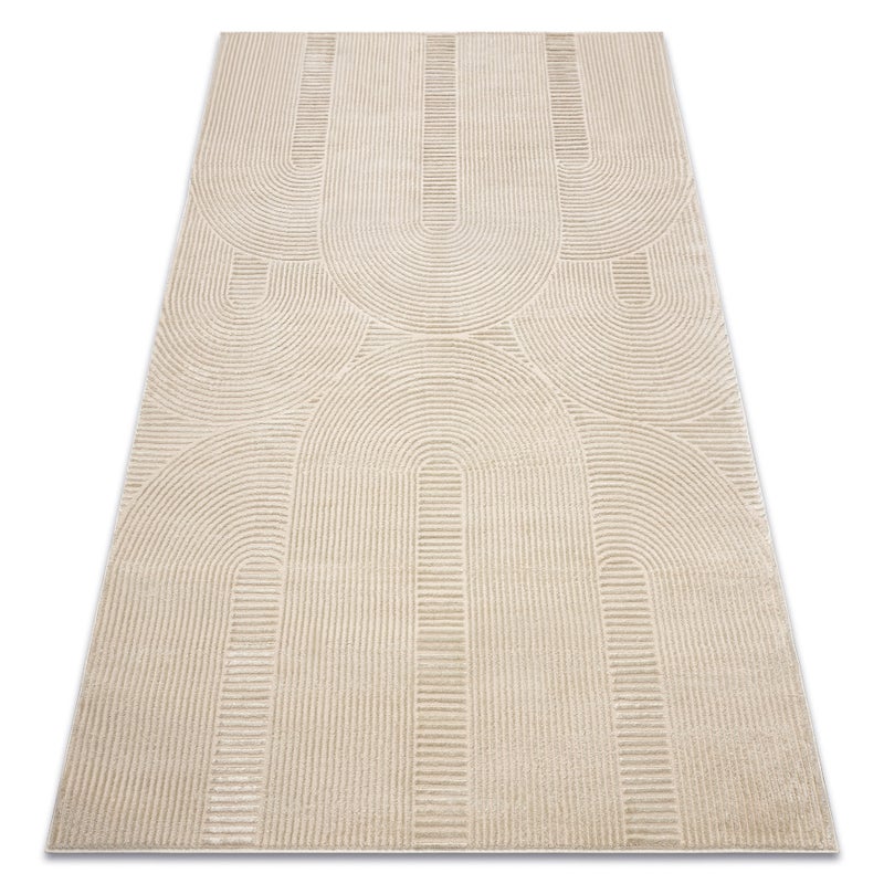 Dywan BALANCE 9086 taupe - Geometryczny, strukturalny, glamour 140x190 cm