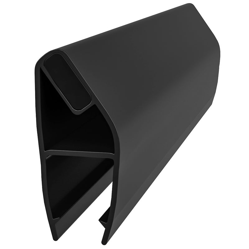 200 cm CZARNA USZCZELKA MAGNETYCZNA Z MAGNESEM DO KABINY PRYSZNICOWEJ DRZWI PRYSZNICOWYCH DOMYKAJĄCA 6-8 MM - 200CM