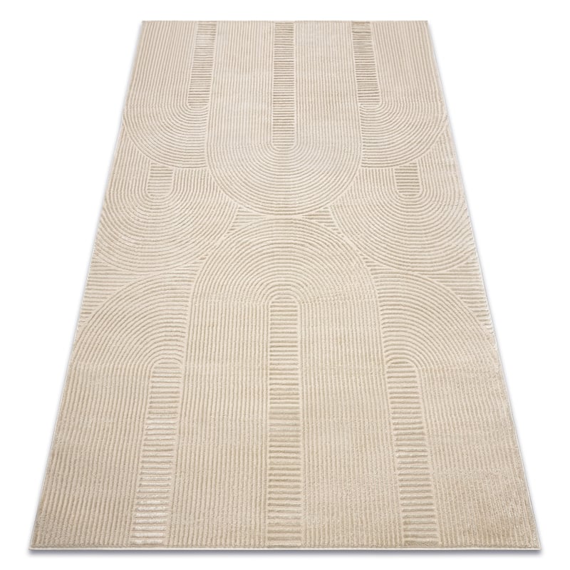 Dywan BALANCE 9086 taupe - Geometryczny, strukturalny, glamour 240x330 cm