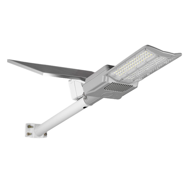 Lampa LED solarna uliczna 400W IP65 6000K zimna biel czujnik zmierzchu pilot szara MasterLED