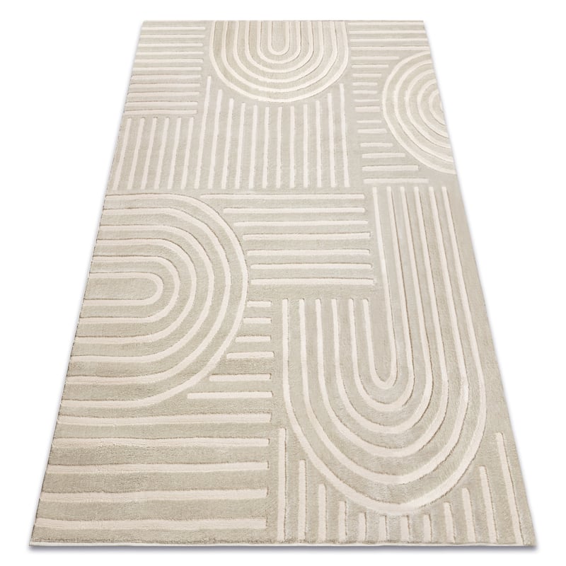 Dywan BALANCE 1918 taupe - Geometryczny, strukturalny, glamour 200x290 cm