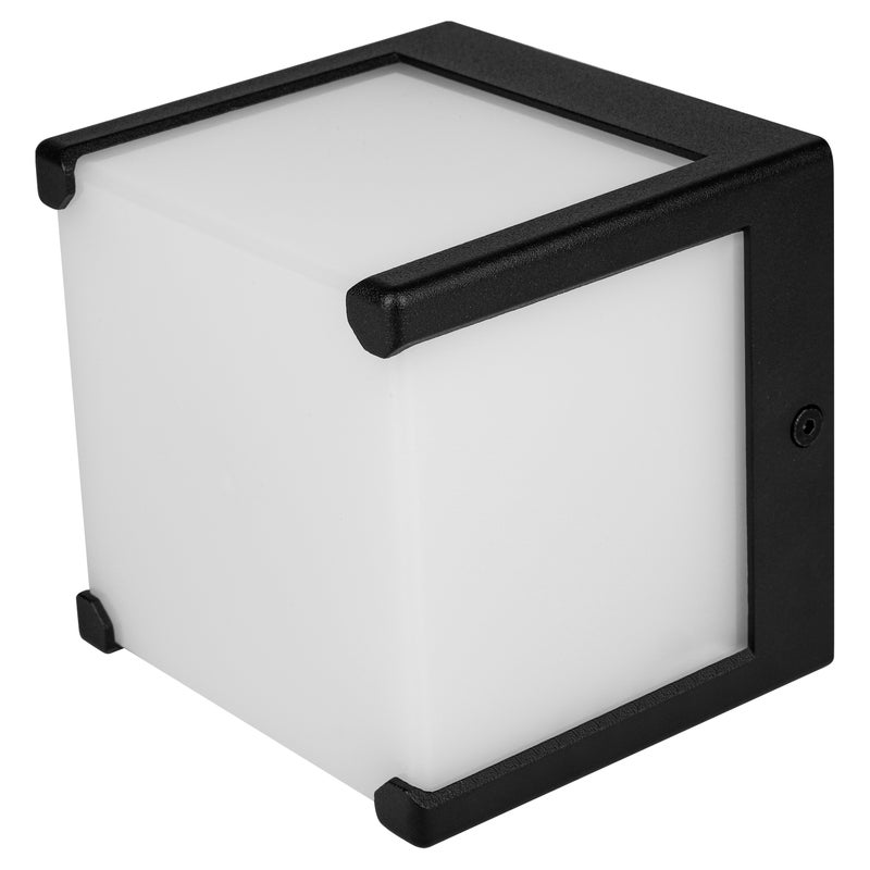 Oprawa architektoniczna LED Cube-1 GX53 11cm IP54 kinkiet zewnętrzny czarny MasterLED