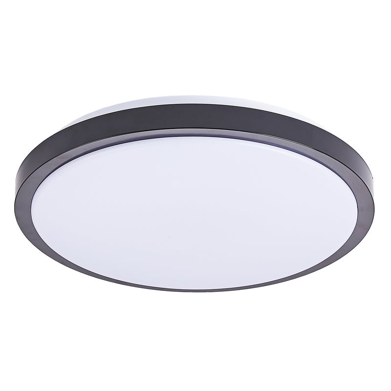 Plafon LED Luvo 12W 25,5cm 1200lm IP44 neutralna biel 4000K lampa oprawa okrągły czarny MasterLED