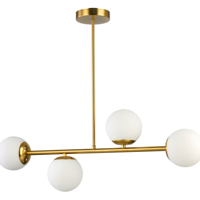 Żyrandol LED Bali E27 poczwórny lampa wisząca 75 cm IP20 złoty MasterLED
