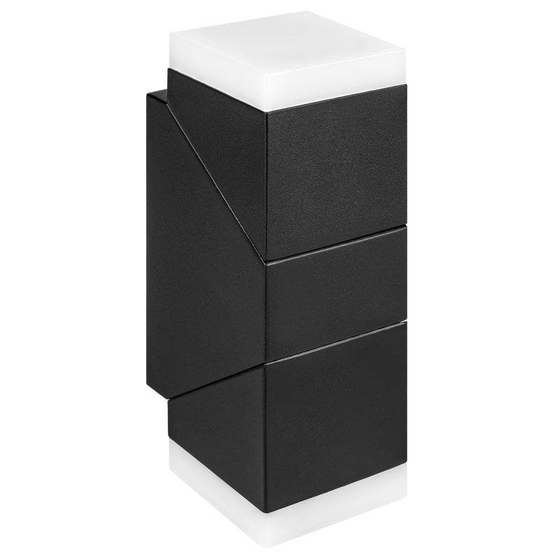 Oprawa architektoniczna LED Twinda Duo 12W IP44 4000K kinkiet lampa elewacyjna zewnętrzna czarna MasterLED