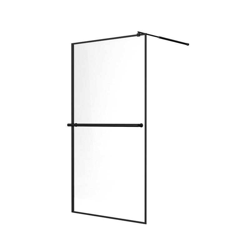 Ścianka prysznicowa SEVANTE BROMO 90x195 Walk-In czarna 1 szt.