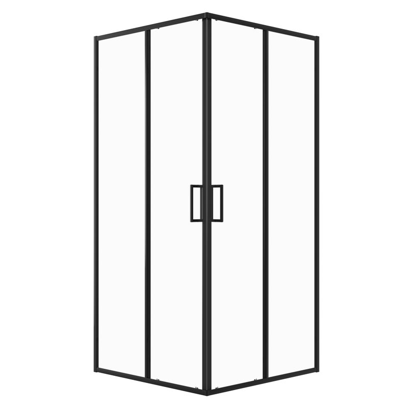 Kabina prysznicowa FERMI kwadratowa 90x90cm czarna SEVANTE