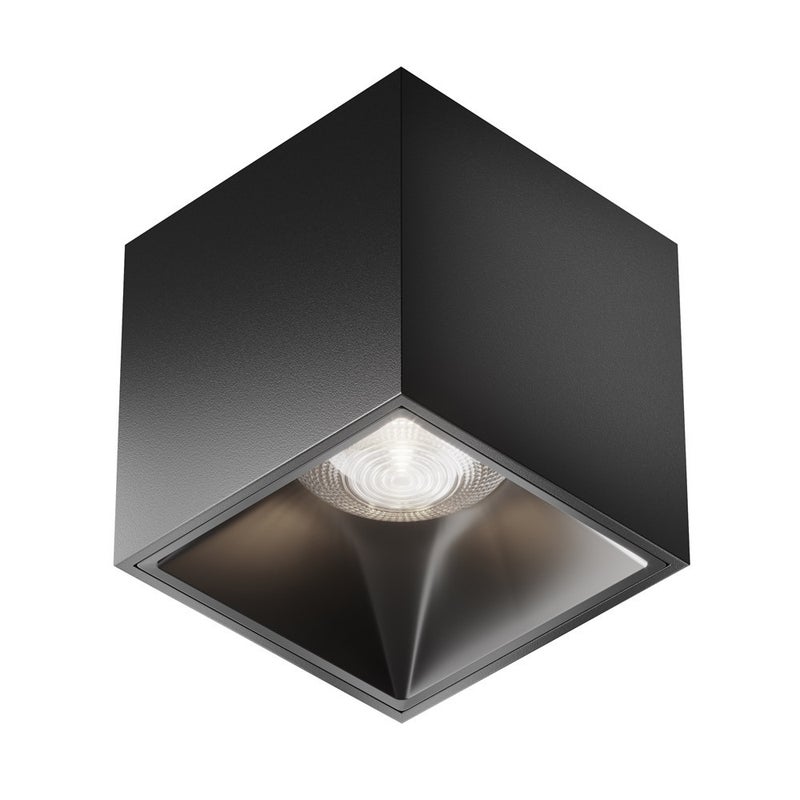 Lampa sufitowa reflektor Alfa Led czarna LED 12W 4000K 900lm wym: 7 x 7 x 7 cm aluminium Maytoni