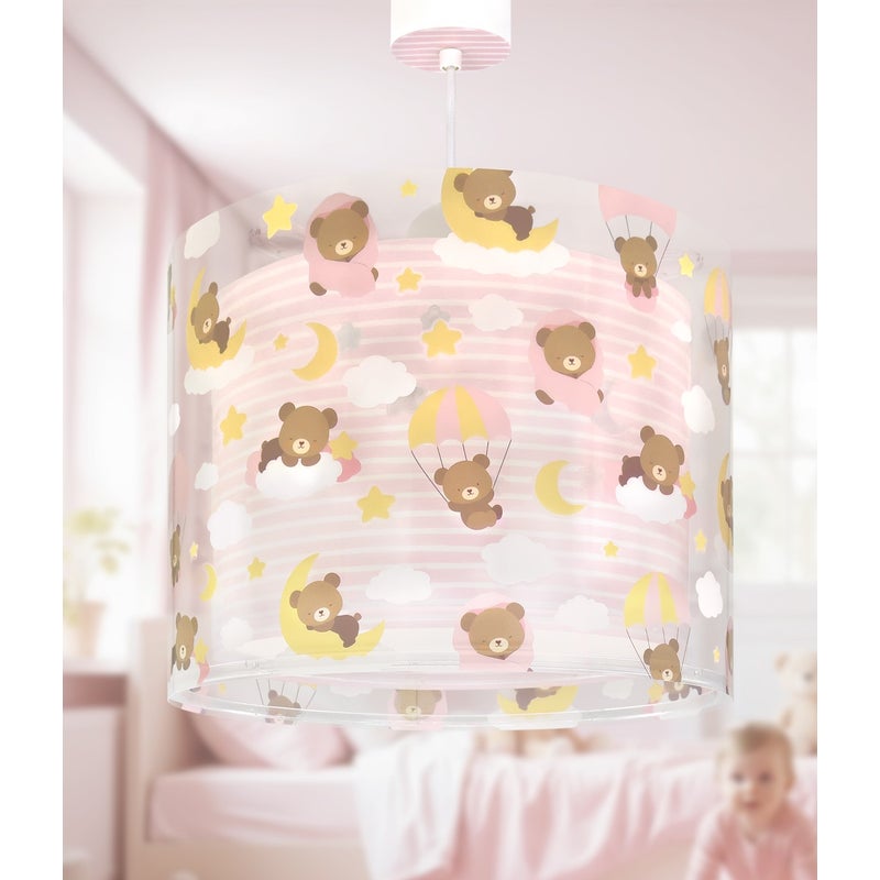 Lampa sufitowa Baby Teddy Różowy Misie dla dzieci