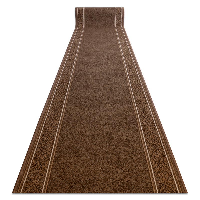 CHODNIK podgumowany ST.TROPEZ brąz antypoślizgowy RAMKA PRZECIERANY 100cm 100x670 cm
