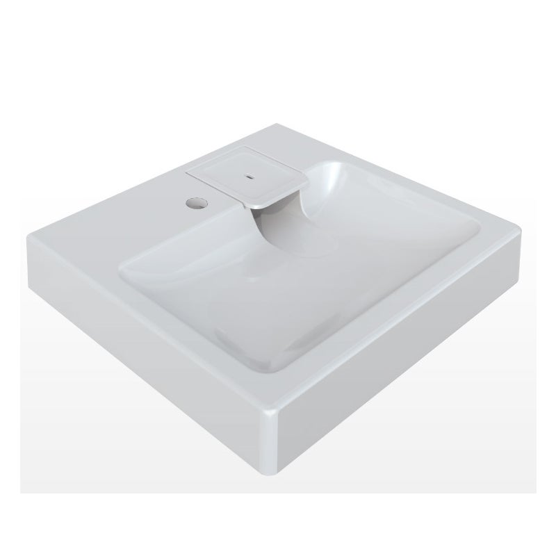 Umywalka do zamontowania na pralkę 60x60x11cm biała