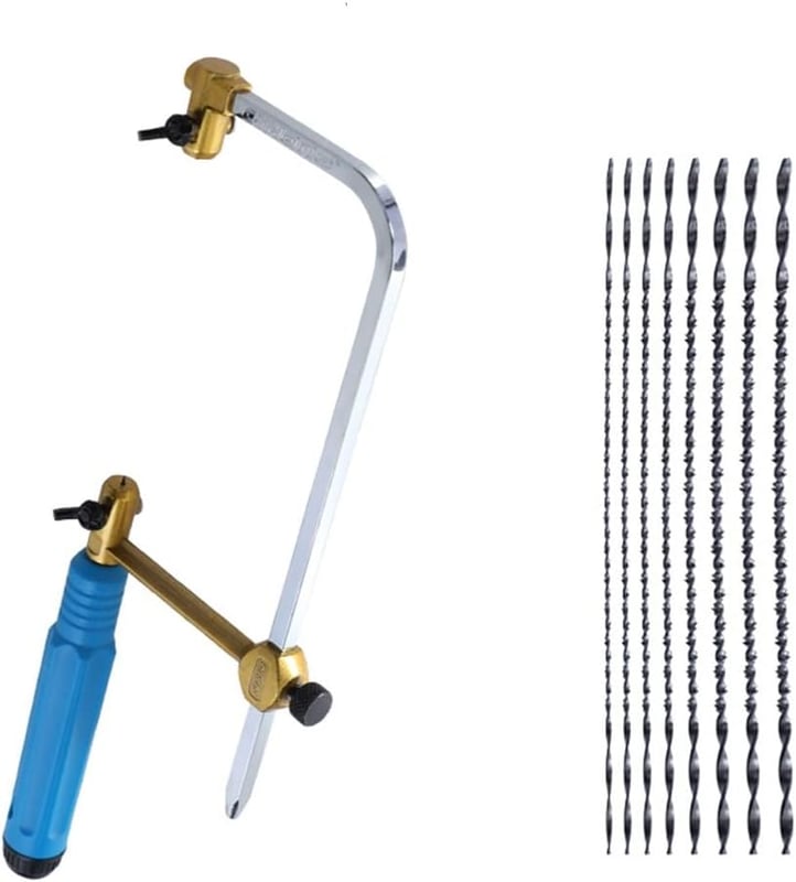 piła + 8 brzeszczotów Piła taśmowa do cięcia drewna, plastiku, gumy i miękkiego metalu