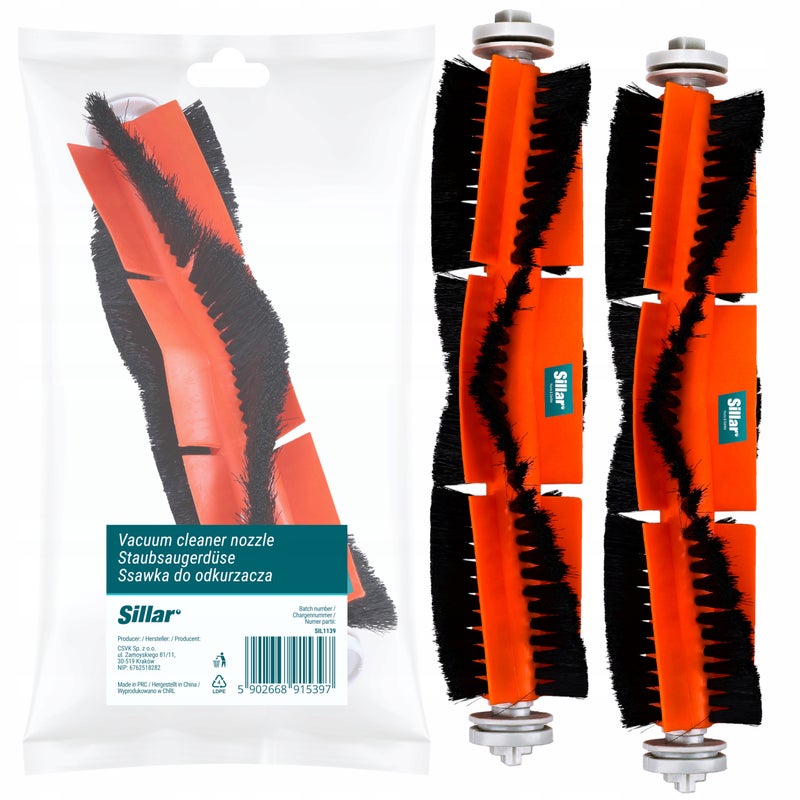 Szczotka Sillar do Roborock E20 E25 E35 Lite C10 S5 S50 S55 S6 S60 S65 2szt